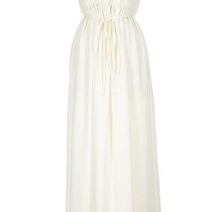 Anthropologie Cream Maxi Dress